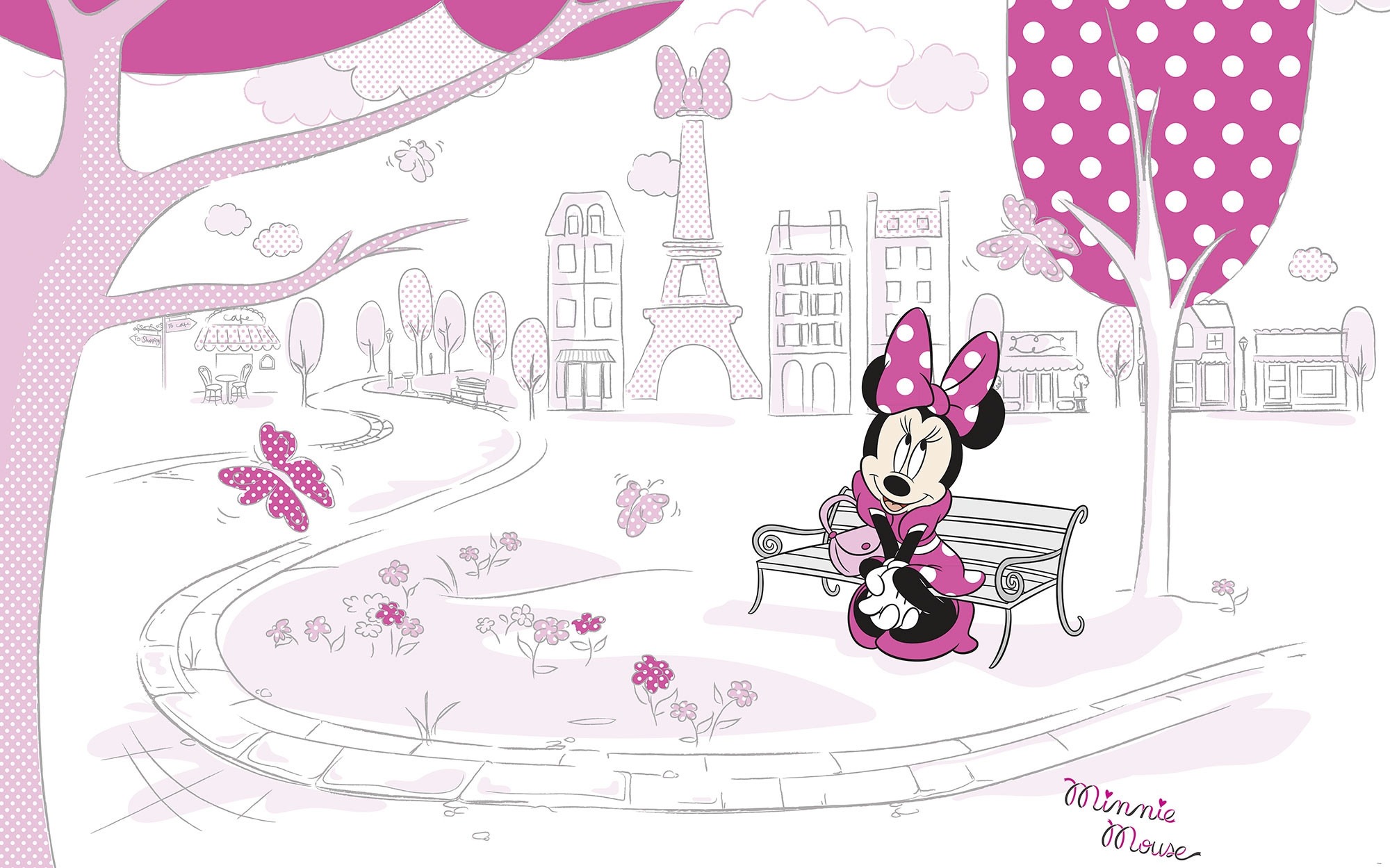 Minnie%20Mouse%20Çocuk%20Odası%20Duvar%20Kağıdı