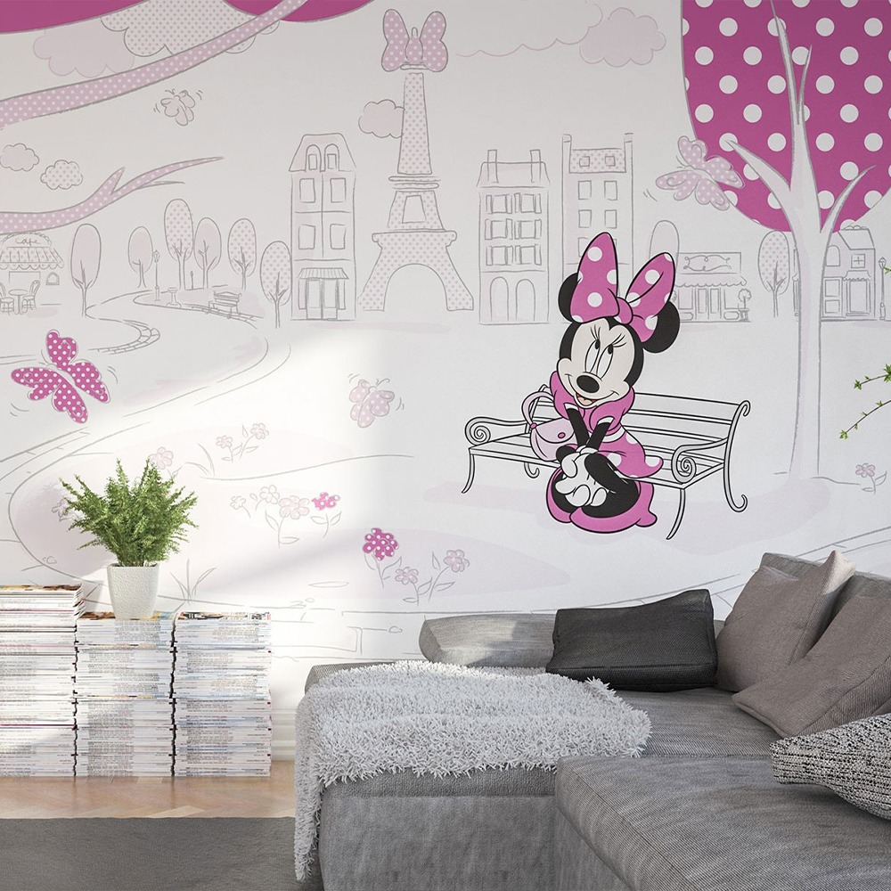 Minnie%20Mouse%20Çocuk%20Odası%20Duvar%20Kağıdı