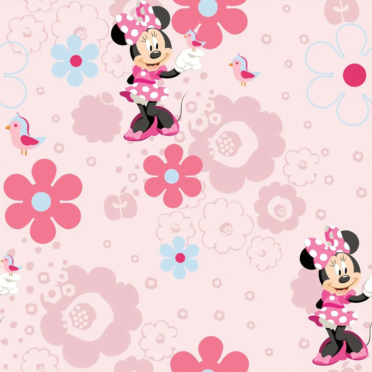 Minnie%20Mouse%20Çocuk%20Odası%20Duvar%20Kağıdı