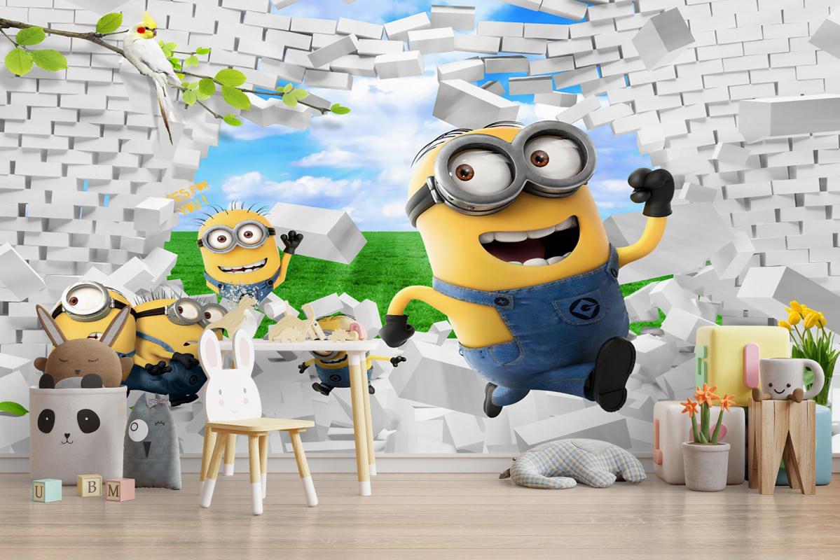 Minions%20Çocuk%20Odası%20Duvar%20Kağıdı