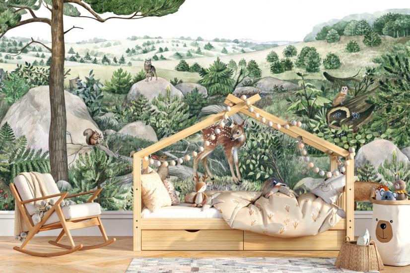 Safari Çocuk Odası Duvar Kağıdı |  Gece Kids Room