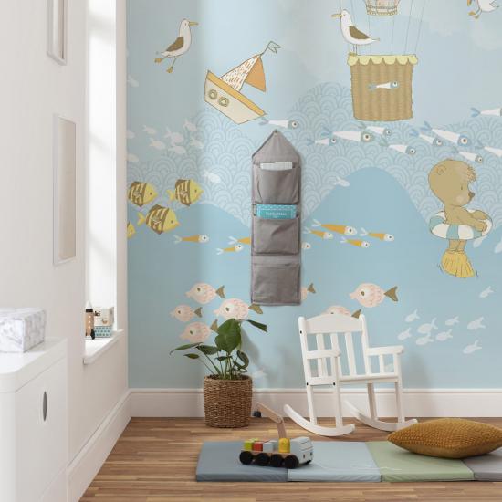 Balon ve Hayvanlar Çocuk Odası Duvar Kağıdı |  Gece Kids Room| Çocuk Odası Dekorasyonu