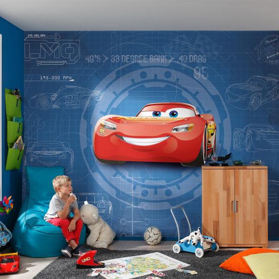 Şimşek Mcqueen Çocuk Odası Duvar Kağıdı |  Gece Kids Room| Çocuk Odası Dekorasyonu