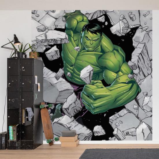 3D Hulk Çocuk Odası Duvar Kağıdı |  Gece Kids Room| Çocuk Odası Dekorasyonu