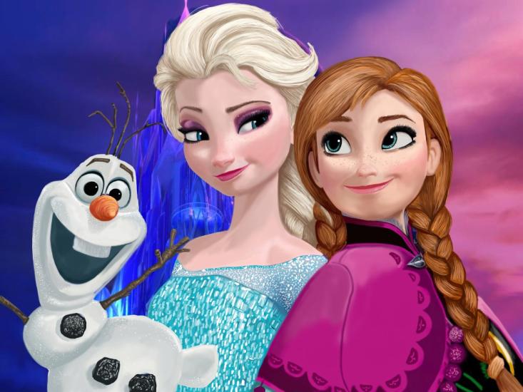 Elsa Çocuk Odası Duvar Kağıdı | Gece Kids Room