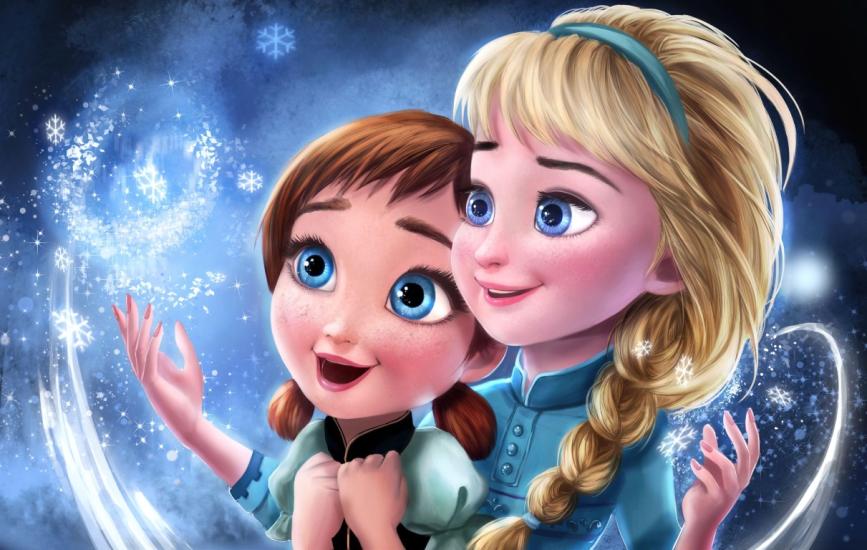 Elsa Çocuk Odası Duvar Kağıdı | Gece Kids Room