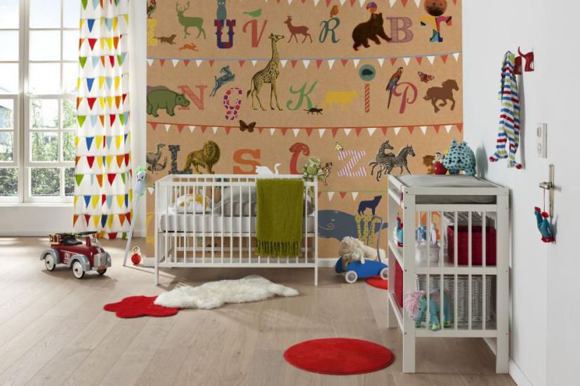 Hayvanlar Alfabesi Çocuk Odası Duvar Kağıdı |  Gece Kids Room| Çocuk Odası Dekorasyonu