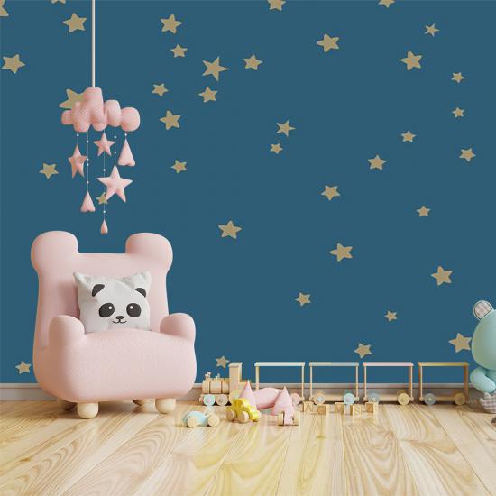 Yıldızlar Çocuk Odası Duvar Kağıdı |  Gece Kids Room| Çocuk Odası Dekorasyonu