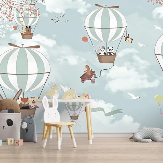 Balon Çocuk Odası Duvar Kağıdı |  Gece Kids Room| Çocuk Odası Dekorasyonu