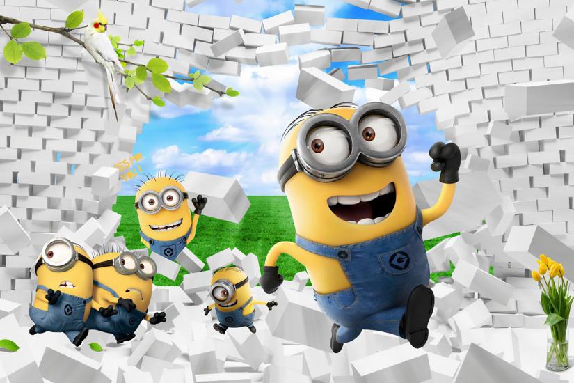 Minions Çocuk Odası Duvar Kağıdı |  Gece Kids Room| Çocuk Odası Dekorasyonu