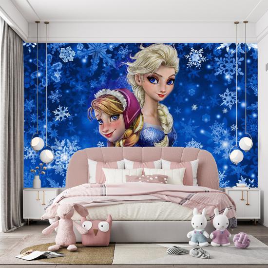 Elsa Çocuk Odası Duvar Kağıdı |  Gece Kids Room| Çocuk Odası Dekorasyonu