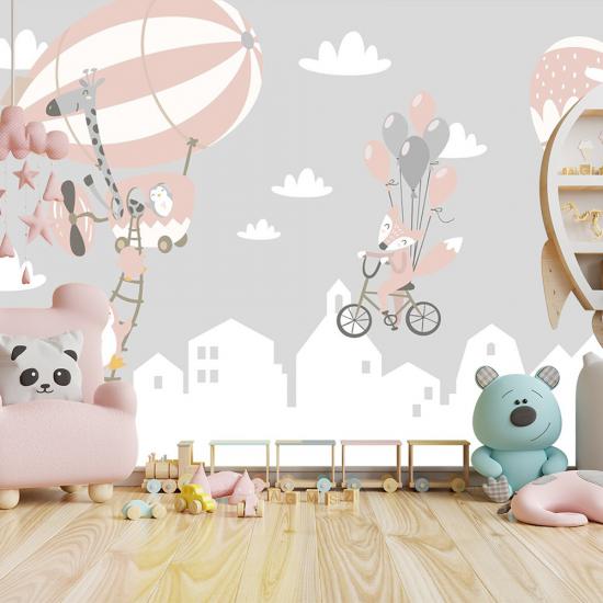 Balon Çocuk Odası Duvar Kağıdı |  Gece Kids Room| Çocuk Odası Dekorasyonu