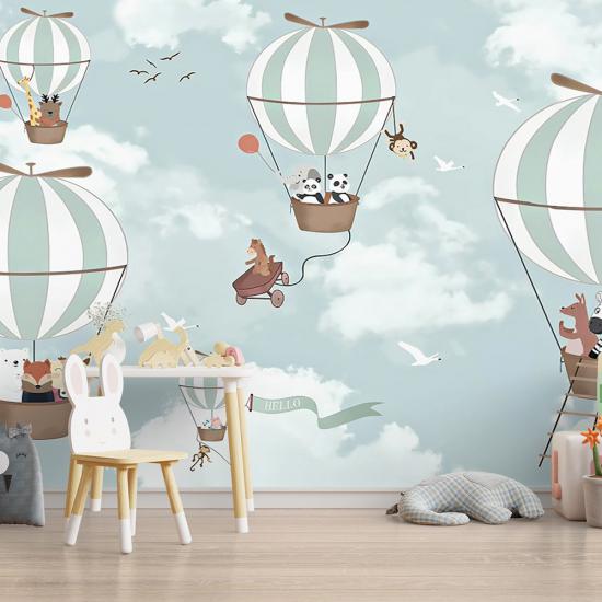 Balon Çocuk Odası Duvar Kağıdı |  Gece Kids Room| Çocuk Odası Dekorasyonu